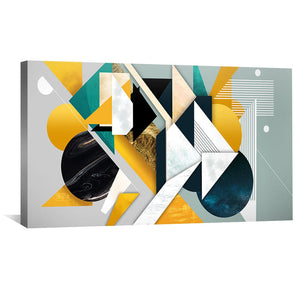 Fragments of Elegance Canvas Art Clock Canvas