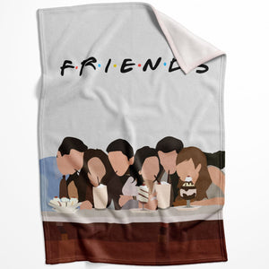Friends Blanket Blanket 75 x 100cm Clock Canvas