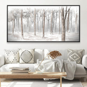 Frosted Breath Canvas Art 20 x 10in / Canvas Clock Canvas