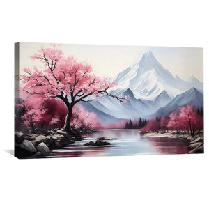 Fuji Views Canvas Art Clock Canvas