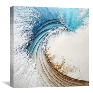 Fused Splash Canvas Art Clock Canvas