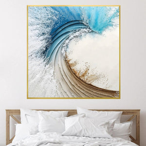 Fused Splash Canvas Art Clock Canvas