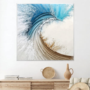 Fused Splash Canvas Art Clock Canvas