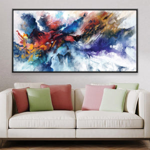 Fusion of Color Canvas Art 50 x 25cm / Framed Prints Clock Canvas