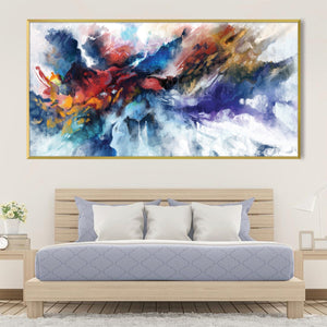 Fusion of Color Canvas Art Clock Canvas