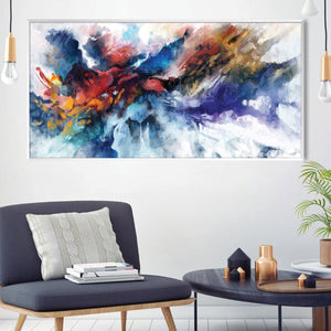 Fusion of Color Canvas Art Clock Canvas