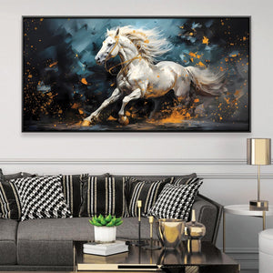 Gallop Beauty Canvas Art Clock Canvas