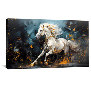 Gallop Beauty Canvas Art Clock Canvas