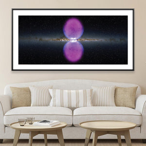 Gamma Ray Bubbles Canvas Art 20 x 10in / Canvas Clock Canvas