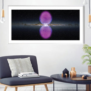 Gamma Ray Bubbles Canvas Art Clock Canvas