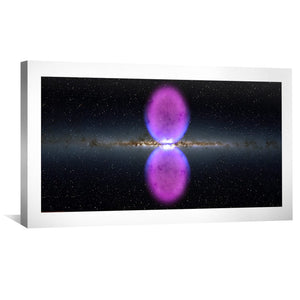 Gamma Ray Bubbles Canvas Art Clock Canvas