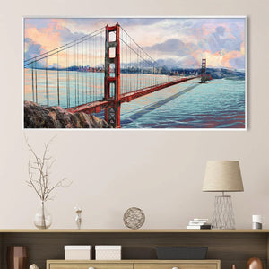 Gateway to the Bay Canvas Art Clock Canvas