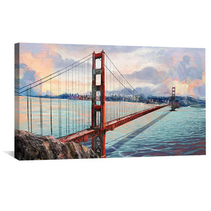 Gateway to the Bay Canvas Art Clock Canvas