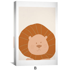 Gentle Jungle Canvas Art B / 12 x 18in / Canvas Clock Canvas