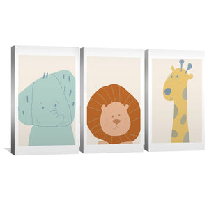 Gentle Jungle Canvas Art Clock Canvas