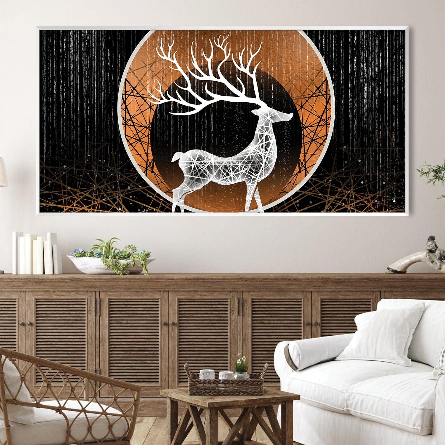 Geometry of the Wild Canvas Art Clock Canvas