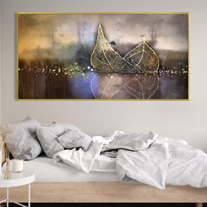 Gilded Reflection Canvas Art Clock Canvas