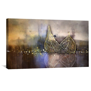 Gilded Reflection Canvas Art Clock Canvas
