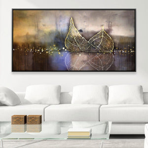 Gilded Reflection Canvas Art Clock Canvas