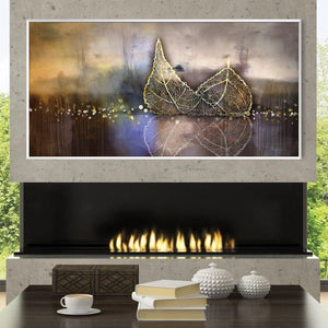 Gilded Reflection Canvas Art Clock Canvas