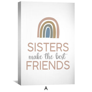 Girls Rule Canvas Art Clock Canvas