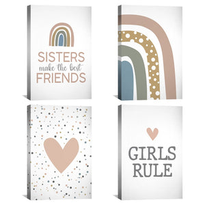 Girls Rule Canvas Art Clock Canvas