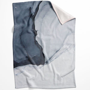 Glacier A Blanket Blanket 75 x 100cm Clock Canvas