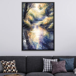 Gleam Through the Trees Canvas Art 12 x 18in / Canvas Clock Canvas