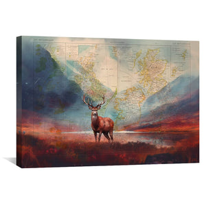 Glencoe Scotland Canvas Art Clock Canvas