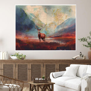 Glencoe Scotland Canvas Art Clock Canvas