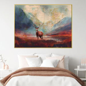 Glencoe Scotland Canvas Art Clock Canvas