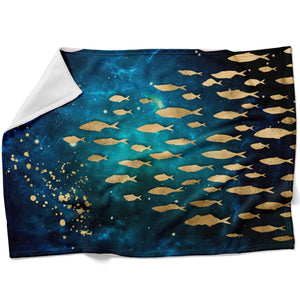 Golden Array B Blanket Blanket 75 x 100cm Clock Canvas