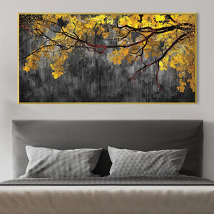 Golden Embrace Canvas Art Clock Canvas