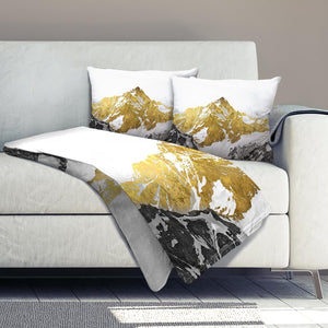 Golden Mountain Dream Home Bundle Bundle 2 Cushions & 1 Blanket Clock Canvas