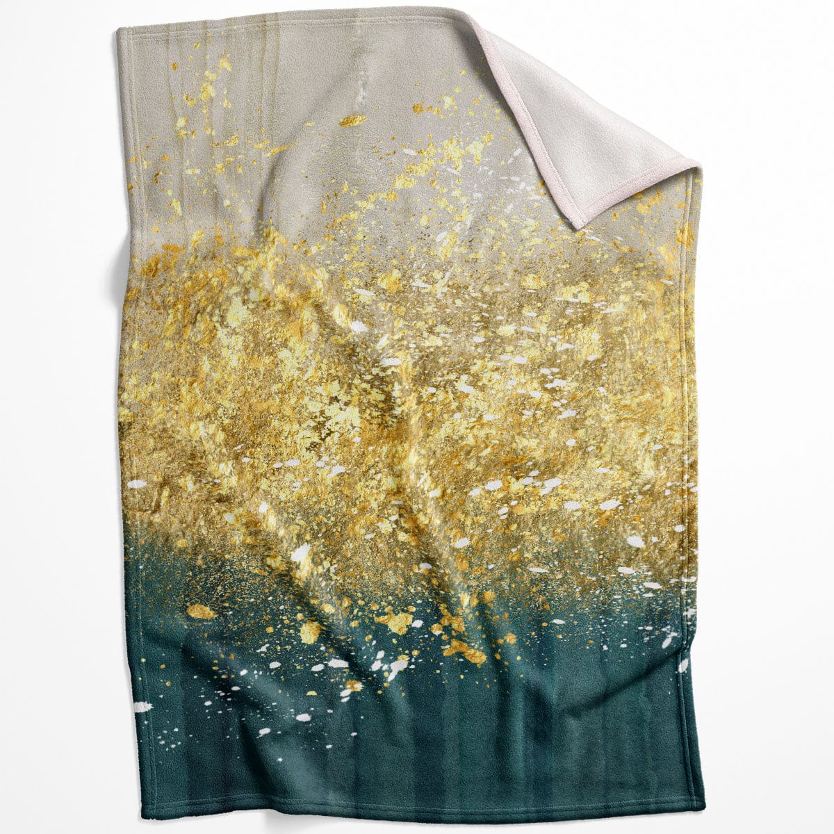 Golden Splash A Blanket Blanket 75 x 100cm Clock Canvas