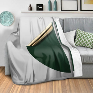 Golden Sticker C Blanket Blanket Clock Canvas