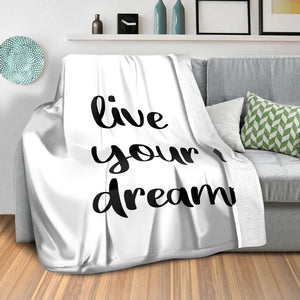 Good Vibes A Blanket Blanket Clock Canvas