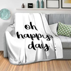 Good Vibes C Blanket Blanket Clock Canvas