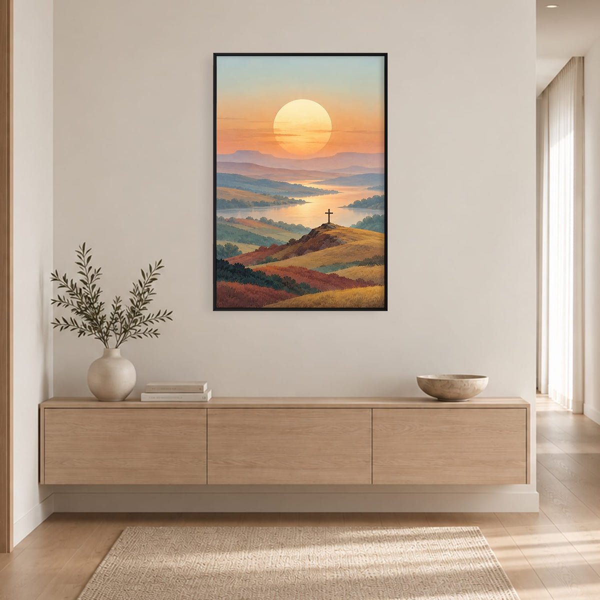 Grace at Golden Hour Canvas Art Clock Canvas