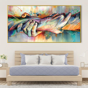 Grasp of Color Canvas Art Clock Canvas