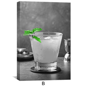 Green Vibrance Canvas Art Clock Canvas