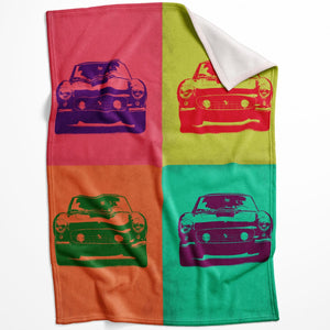 Groovy Speed Demon Blanket Blanket 75 x 100cm Clock Canvas