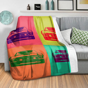 Groovy Speed Demon Blanket Blanket Clock Canvas