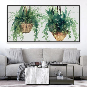 Hanging Gardens Canvas Art 50 x 25cm / Rolled Prints Clock Canvas