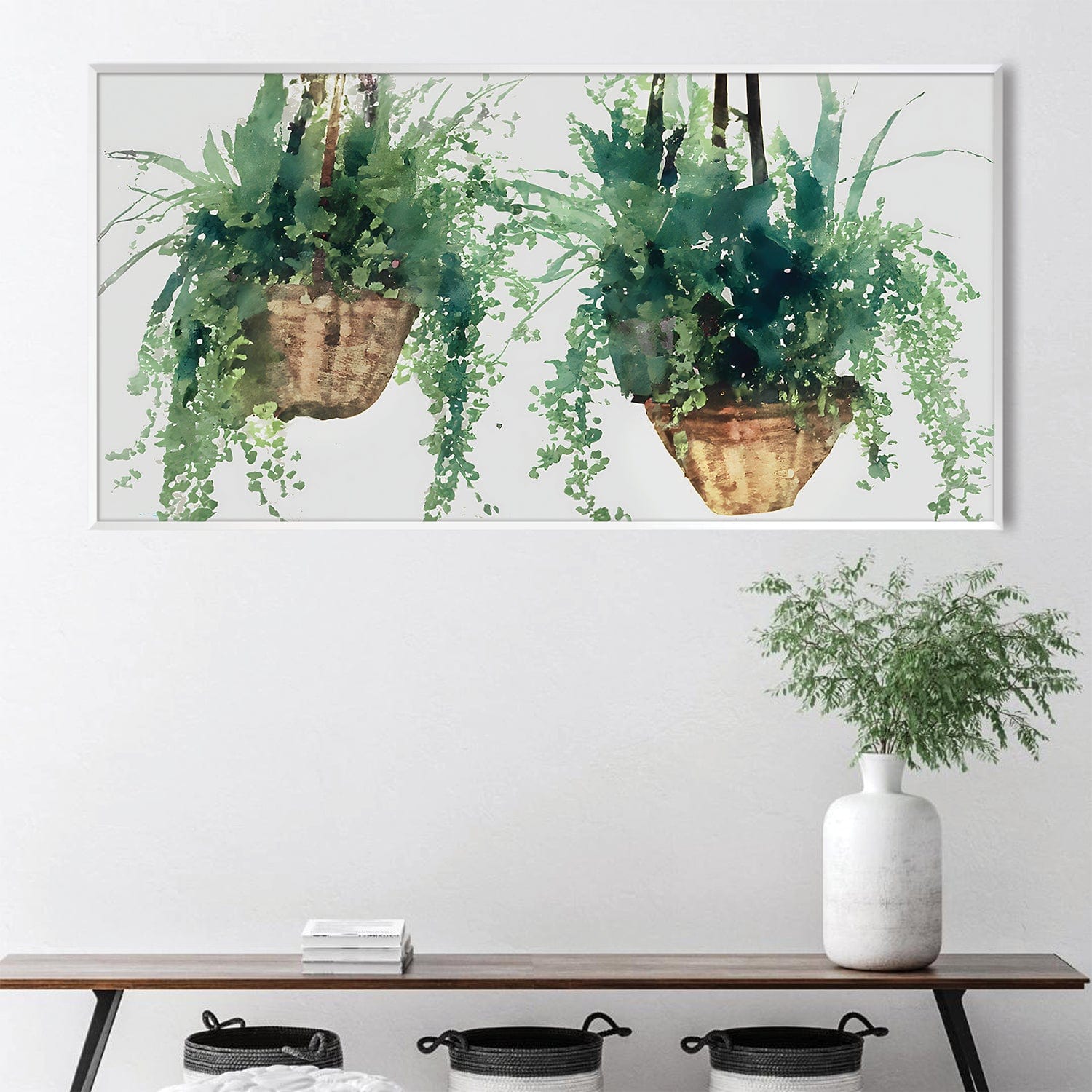 Hanging Gardens Canvas Art Clock Canvas