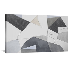 Harmonic Angularity Canvas Art Clock Canvas
