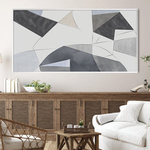 Harmonic Angularity Canvas Art Clock Canvas