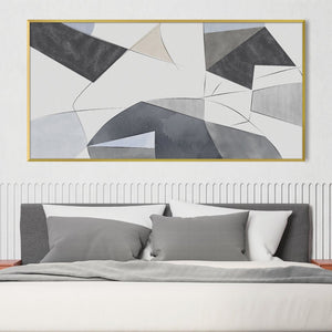Harmonic Angularity Canvas Art Clock Canvas
