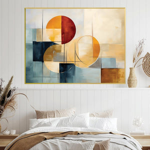 Harmony in Shapes Canvas Art Clock Canvas