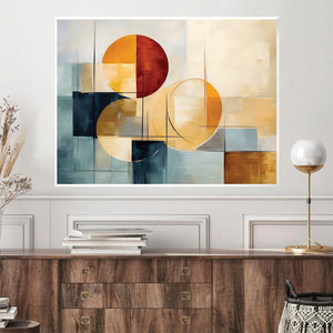 Harmony in Shapes Canvas Art Clock Canvas